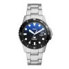 Herren Uhr "FOSSIL BLUE" Quarz Stahl