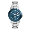 Herren Uhr "FOSSIL BLUE" Quarz Stahl