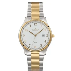 Herren Uhr "HAMBURG" Quarz Stahl bicolor