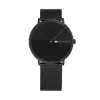 Herren Uhr "JAMES" Quarz Stahl schwarz
