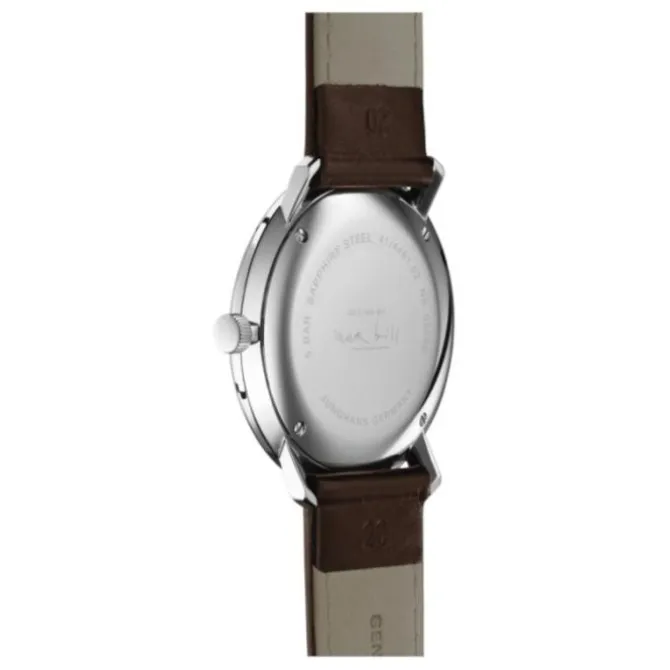 Herren Uhr "MAX BILL" Quarz Leder schwarz