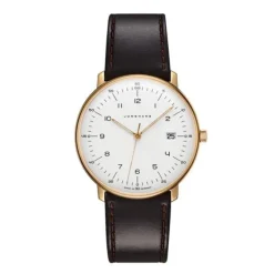 Herren Uhr "MAX BILL" Quarz Leder braun
