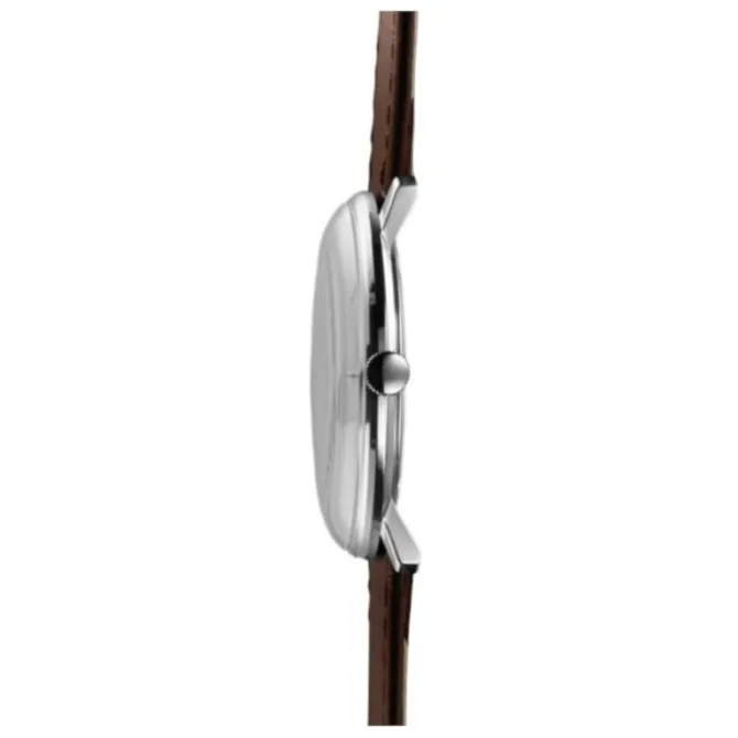 Herren Uhr "MAX BILL" Quarz Leder schwarz