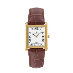 Herren Uhr "QUADRA CLASSICA" Quarz Leder braun