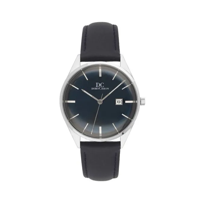 Herren Uhr Quarz Leder