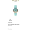 Herren Uhr Quarz Silikon hellblau