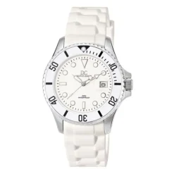 Herren Uhr Quarz Silikon wei&szlig;