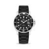 Herren Uhr Quarz Silikon schwarz