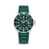 Herren Uhr Quarz Silikon/Textil gr&uuml;n
