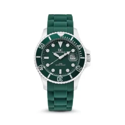 Herren Uhr Quarz Silikon/Textil gr&uuml;n
