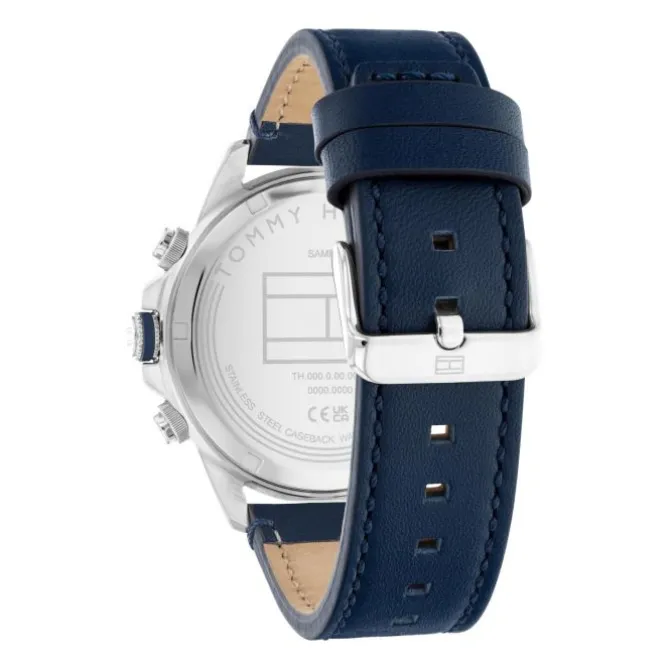 Herren Uhr "SPORT" Quarz Leder blau