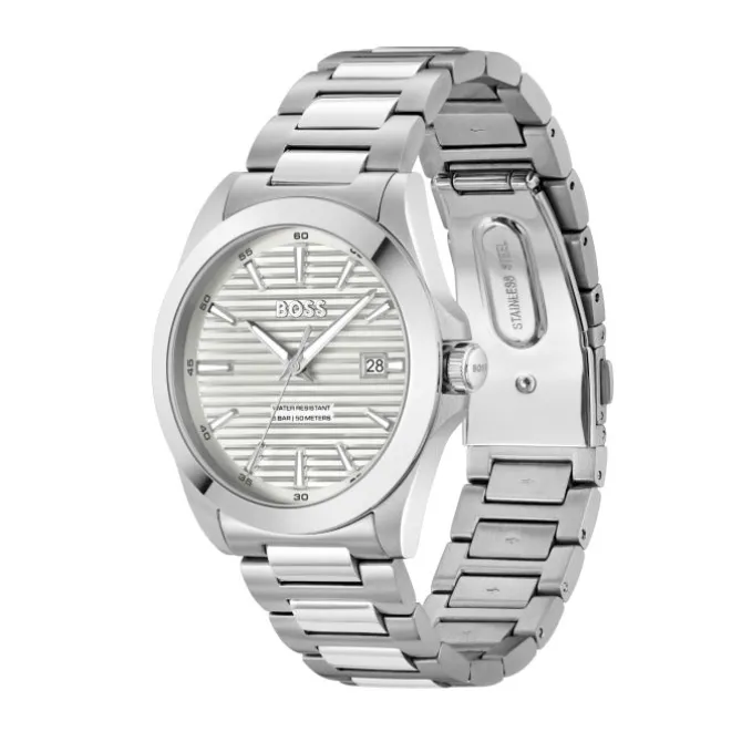 Herren Uhr "STRIKE" Quarz Stahl