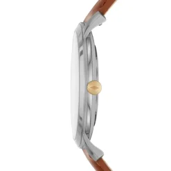 Herren Uhr "THE MINIMALIST" Quarz Leder braun