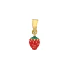 Kinder Anh&auml;nger "Erdbeere" Gold 585