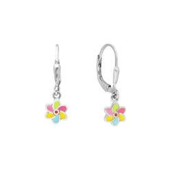 Kinder Ohrh&auml;nger "Blume" Silber 925