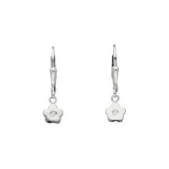Kinder Ohrringe "Blume" Silber 925 Zirkonia