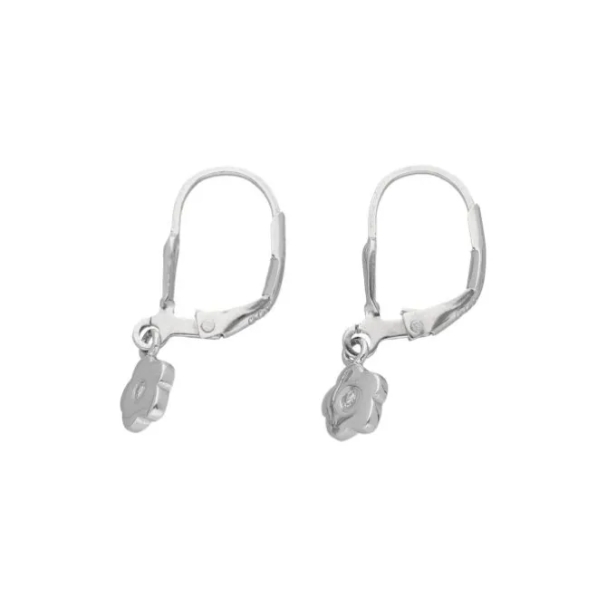 Kinder Ohrringe "Blume" Silber 925 Zirkonia