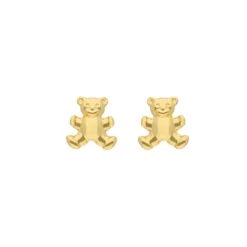 Kinder Ohrstecker "B&auml;r" Gold 585