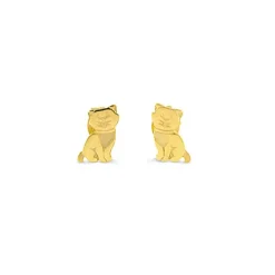 Kinder Ohrstecker "Katze" Gold 585