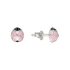Kinder Ohrstecker "Marienk&auml;fer" Silber 925 Zirkonia
