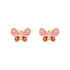 Kinder Ohrstecker "Schmetterling" Gold 585