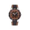 Kinder Uhr "DIVER JUNIOR" Quarz Silikon schwarz/orange