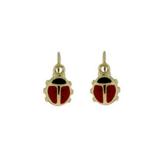 Kinderohrringe "Marienkäfer" Gold 585
