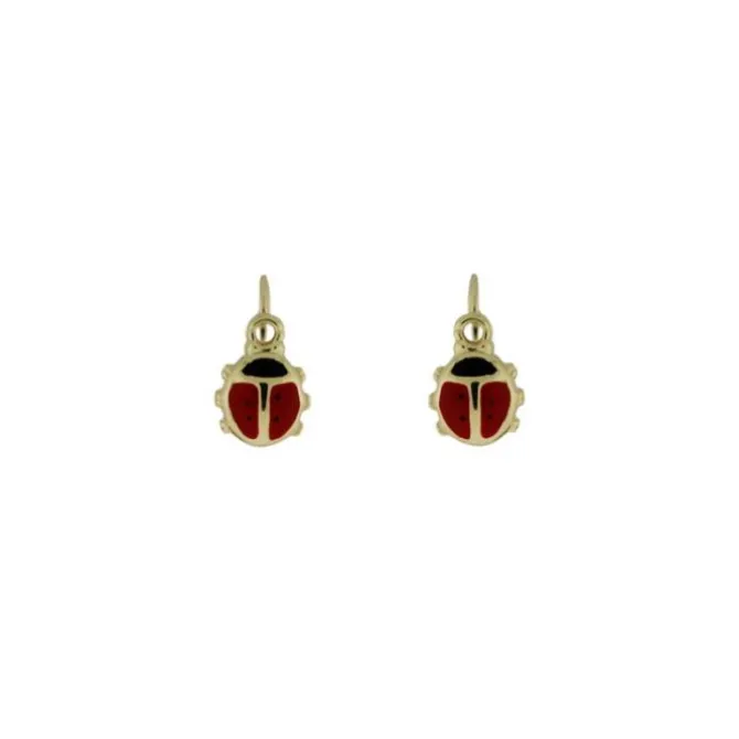 Kinderohrringe "Marienkäfer" Gold 585