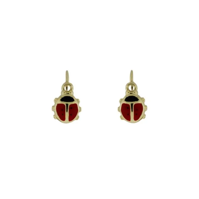 Kinderohrringe "Marienkäfer" Gold 585