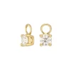 Lab Grown Diamond Anh&auml;nger f&uuml;r Creolen Gold 585 im Brillantschliff zus. 0,80 ct.
