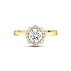 Lab Grown Diamond Ring Gold 585 im Brillantschliff zus. 0,98 ct.