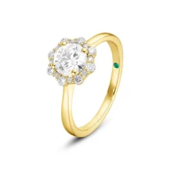 Lab Grown Diamond Ring Gold 585 im Brillantschliff zus. 0,98 ct.