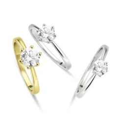 Lab Grown Diamond Solitär Ring Gold 585 im Brillantschliff 0,50 ct.