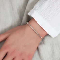 Lab Grown Diamond Tennisarmband Gold 585 im Brillantschliff zus. 2,60 ct. (ca. 16cm)