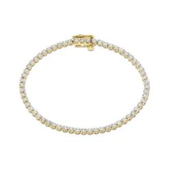 Labor Diamant Tennisarmband Gold 585 im Brillantschliff zus. 2,90 ct. (ca. 18cm)