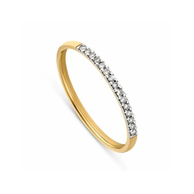 Memory Ring Gold 585 Brillanten 0,10 ct.