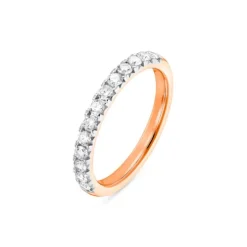 Memory Ring Roségold 585 "Soft Peach" Brillanten 0,50 ct.