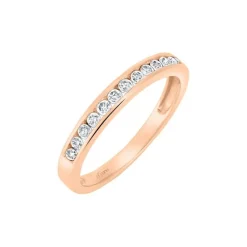 Memory Ring Roségold 585 Brillanten 0,25 ct.