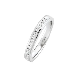 Memory Ring Weißgold 585 Brillanten 0,25 ct.
