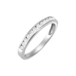 Memory Ring Weißgold 585 Brillanten 0,25 ct.