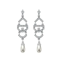 Ohrringe "Art D&eacute;co" Silber 925