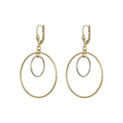 Ohrringe Gold/Wei&szlig;gold 585