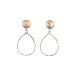 Ohrringe Silber 925 ros&eacute; vergoldet Imitationssteine