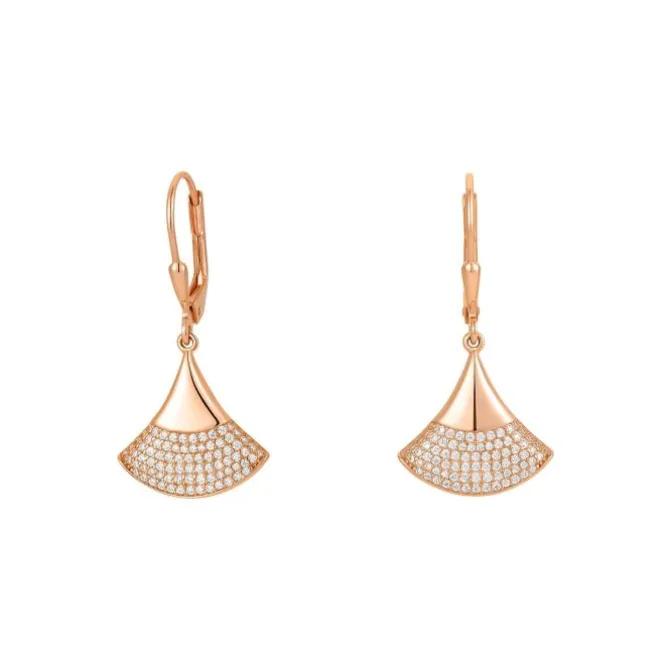 Ohrringe Silber 925 rosé vergoldet Zirkonia