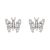 Ohrstecker &bdquo;Schmetterling&ldquo; Silber 925 Zirkonia