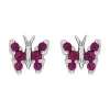 Ohrstecker &bdquo;Schmetterling&ldquo; Silber 925 Zirkonia
