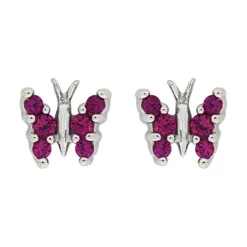 Ohrstecker &bdquo;Schmetterling&ldquo; Silber 925 Zirkonia