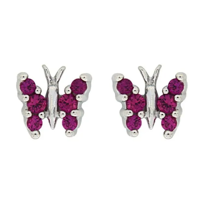 Ohrstecker „Schmetterling“ Silber 925 Zirkonia