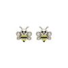 Ohrstecker "Biene" Silber 925 Zirkonia