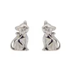 Ohrstecker "Katze" Silber 925